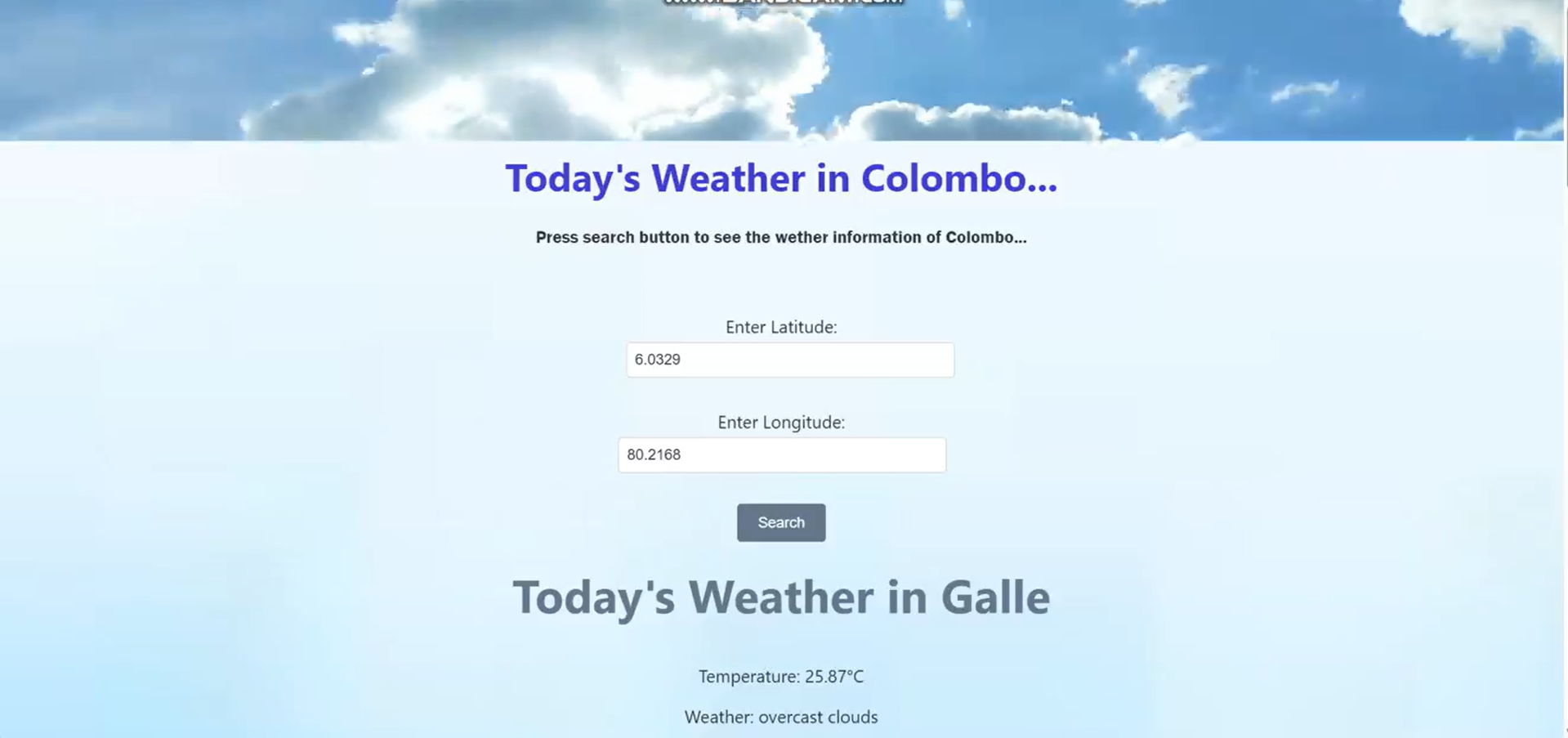 Personalized Weather Application